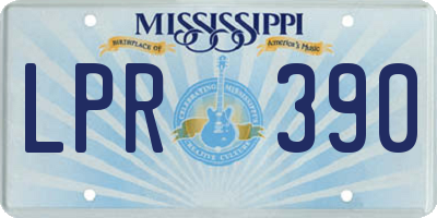 MS license plate LPR390