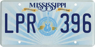MS license plate LPR396