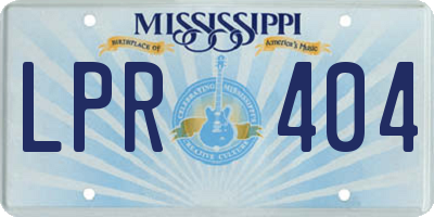 MS license plate LPR404