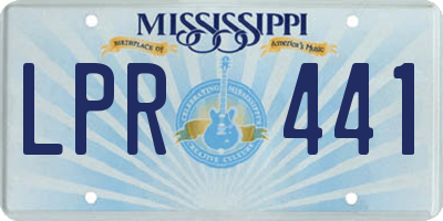 MS license plate LPR441