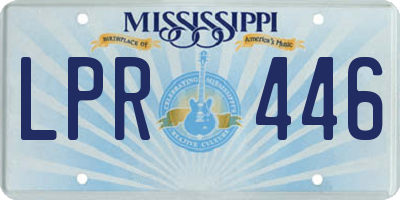 MS license plate LPR446