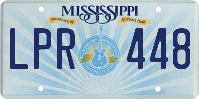 MS license plate LPR448