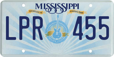 MS license plate LPR455