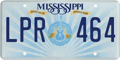 MS license plate LPR464