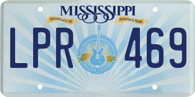 MS license plate LPR469