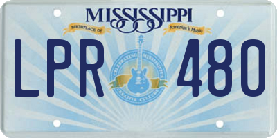 MS license plate LPR480