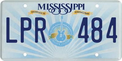 MS license plate LPR484
