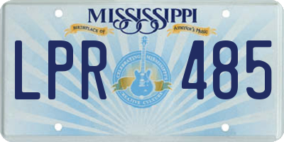 MS license plate LPR485