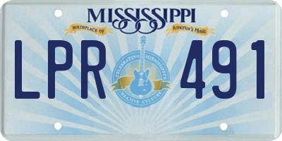 MS license plate LPR491