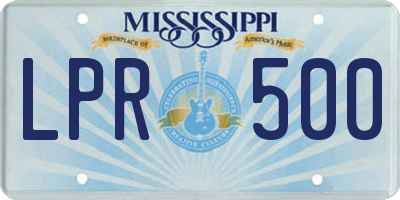 MS license plate LPR500