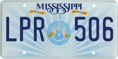 MS license plate LPR506