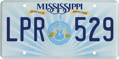 MS license plate LPR529