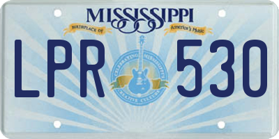 MS license plate LPR530