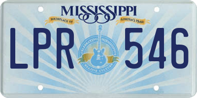 MS license plate LPR546