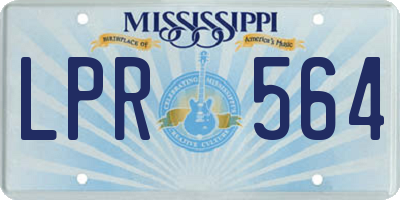 MS license plate LPR564