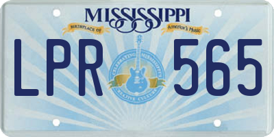 MS license plate LPR565