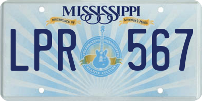 MS license plate LPR567