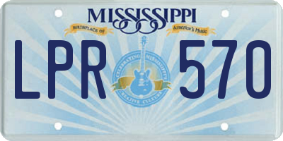 MS license plate LPR570