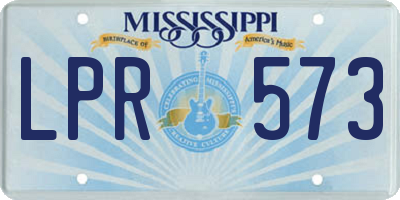 MS license plate LPR573