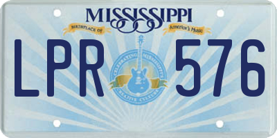 MS license plate LPR576