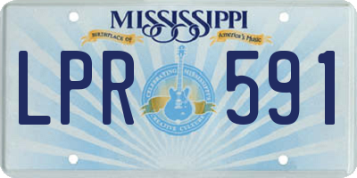 MS license plate LPR591
