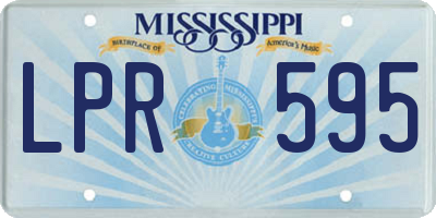 MS license plate LPR595