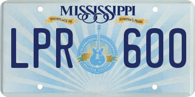 MS license plate LPR600