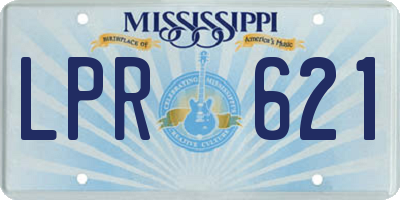 MS license plate LPR621
