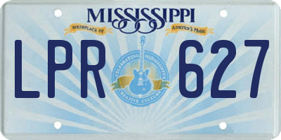 MS license plate LPR627