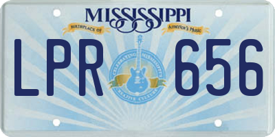 MS license plate LPR656