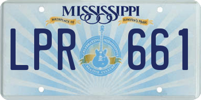 MS license plate LPR661