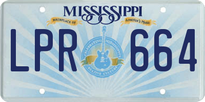 MS license plate LPR664