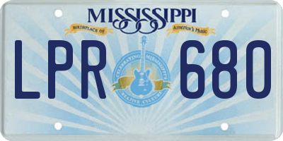 MS license plate LPR680