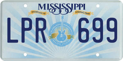 MS license plate LPR699