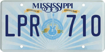 MS license plate LPR710