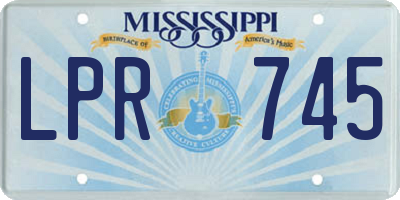 MS license plate LPR745