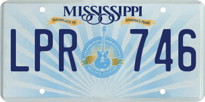MS license plate LPR746
