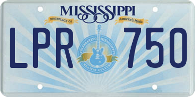 MS license plate LPR750