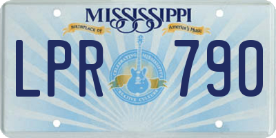 MS license plate LPR790