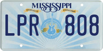 MS license plate LPR808