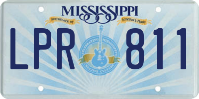 MS license plate LPR811