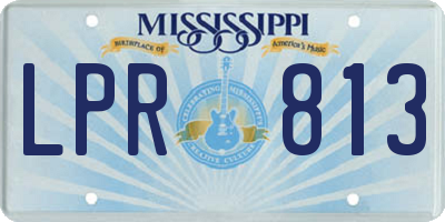 MS license plate LPR813