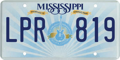 MS license plate LPR819
