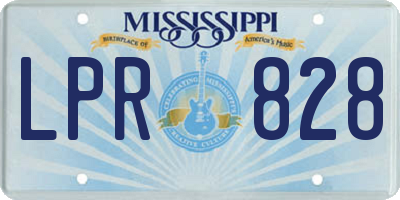 MS license plate LPR828