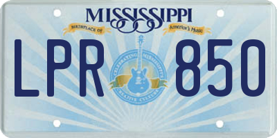 MS license plate LPR850