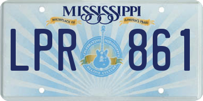 MS license plate LPR861
