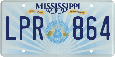 MS license plate LPR864