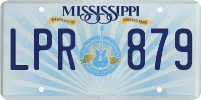 MS license plate LPR879