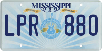 MS license plate LPR880