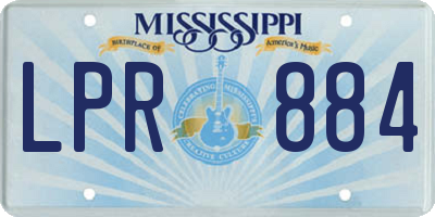 MS license plate LPR884